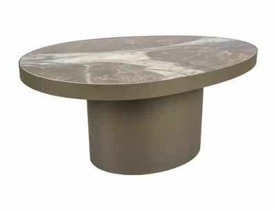 Ława GUSTO B 98x73 - brąz połysk/miedziany