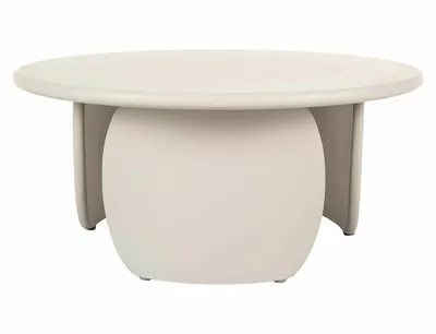 Ława okrągła NOEMI 80 cm - beżowy
