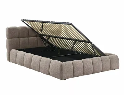 Łóżko z pojemnikiem PARMA Raven 160x200 - ciemny beżowy Raven 30