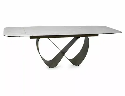 Stół rozkładany INFINITY CERAMIC 160/240x95 - beżowy/miedziany