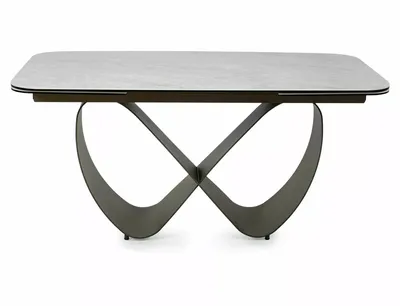 Stół rozkładany INFINITY CERAMIC 160/240x95 - beżowy/miedziany