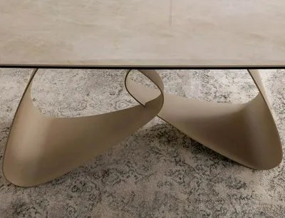 Stół rozkładany INFINITY CERAMIC 160/240x95 - beżowy/kaszmir