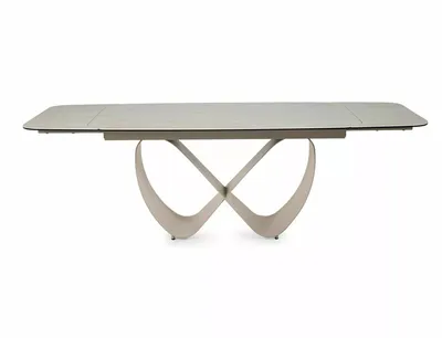 Stół rozkładany INFINITY CERAMIC 160/240x95 - beżowy/kaszmir
