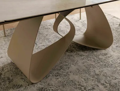 Stół rozkładany INFINITY CERAMIC 160/240x95 - beżowy/kaszmir
