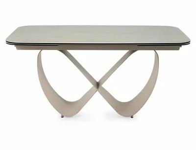 Stół rozkładany INFINITY CERAMIC 160/240x95 - beżowy/kaszmir