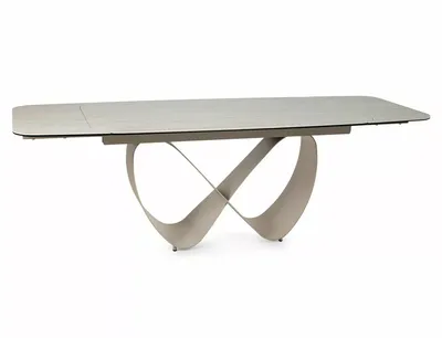 Stół rozkładany INFINITY CERAMIC 160/240x95 - beżowy/kaszmir