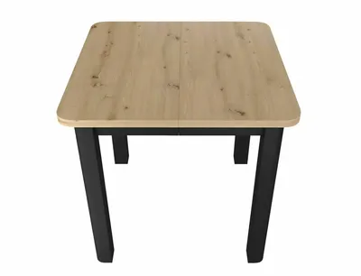 Stół rozkładany OSKAR 80/200x80 - dąb artisan/czarny