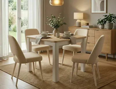 Stół rozkładany OSKAR 80/200x80 - dąb cremona torro/kaszmir
