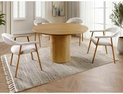Stół okrągły RONDO 120 cm - dąb