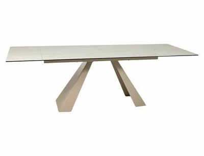 Stół rozkładany SALVADORE CERAMIC 160/240x90 - beż mat/kaszmir