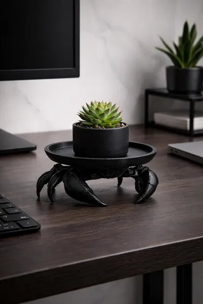 Taca dekoracyjna SHP CRAB - czarny