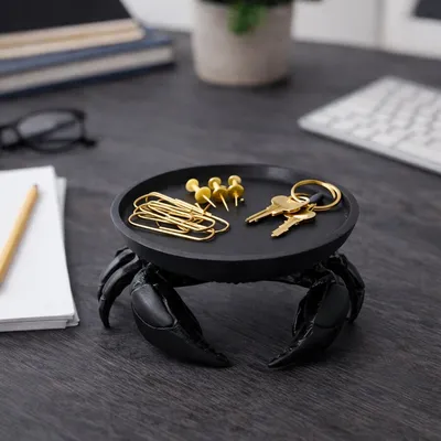 Taca dekoracyjna SHP CRAB - czarny
