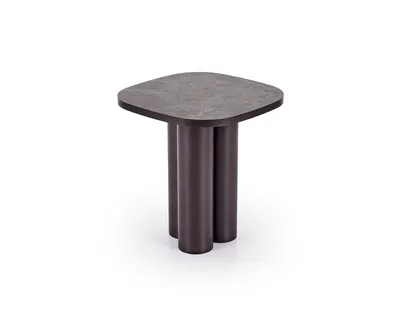 Ława CORDINA S 50x50 - brązowy marmur/brązowy