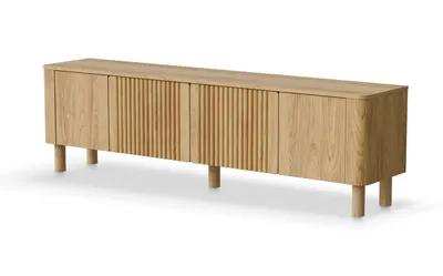 Szafka RTV 4-drzwiowa ARANGO RTV-2 190 cm - dąb hikora