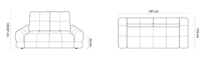 Sofa 2-osobowa TOLLO 2
