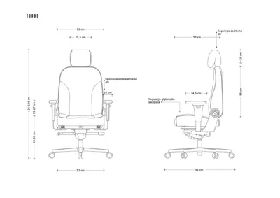 Fotel biurowy TURBO - czarny TW-AE-01H