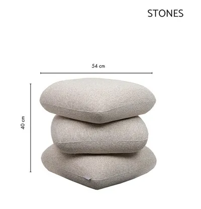 Pufa STONES - beżowy