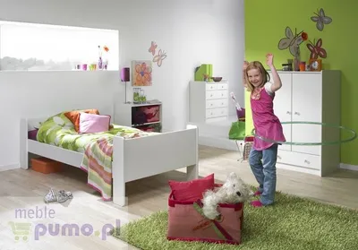 Łóżko pojedyncze STEENS FOR KIDS - biały