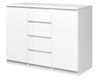 Komoda NAIA 4+2 - biały połysk