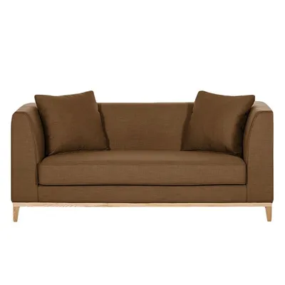 Sofa nowoczesna 2-osobowa LILY - brązowy