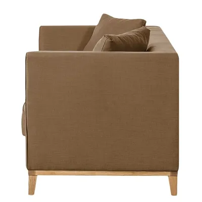 Sofa nowoczesna 2-osobowa LILY - brązowy