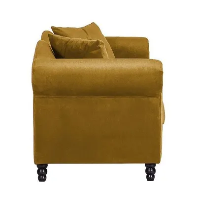 Sofa 2-osobowa GRYF - żółty