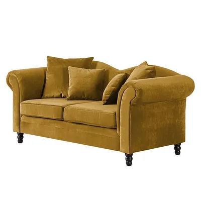 Sofa 2-osobowa GRYF - żółty