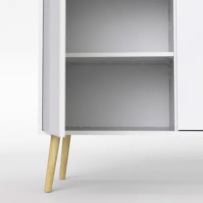 Komoda OSLO 3D3S - biały/dąb sonoma