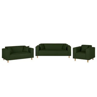 Sofa 2-osobowa SAMPRAS - ciemny zielony