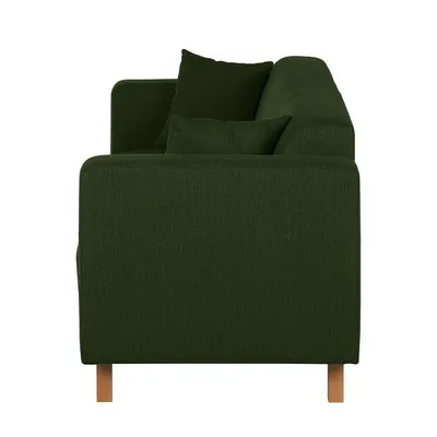 Sofa 3-osobowa SAMPRAS - ciemny zielony