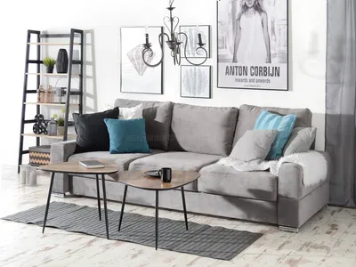 Zestaw 2 stolików kawowych ROSIN XL+S - orzech