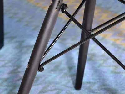 Krzesło kubełkowe MPA WOOD TAP - zielony welur/czarny