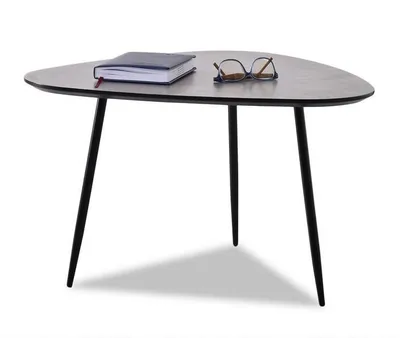 Stolik kawowy ROSIN XL - beton/czarny