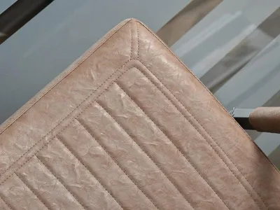 STALOWE KRZESŁO W STYLU LOFT NA PŁOZACH KIATO BRĄZOWE