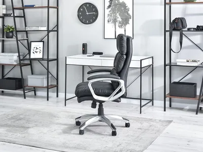 Fotel gabinetowy BENON - czarny