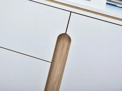 Komoda LARK L7 - biały/jesion