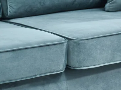 Sofa rozkładana BLINK - turkusowy/czarny