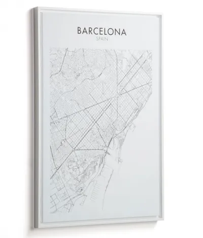 Plakat BARCELONA 50x70 - mapa