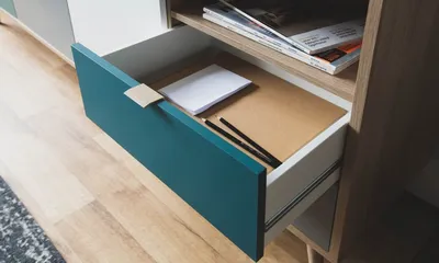 Komoda 3-drzwiowa z dwiema szufladami CUBA 2S3D