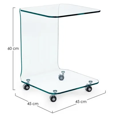 Stolik na kółkach IRIDE 45x45
