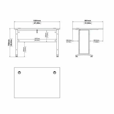 Biurko narożne PRIMA 230x200 - dąb sonoma/biały