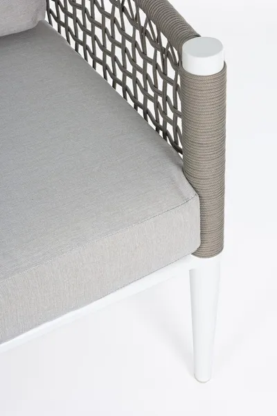 Sofa 2-osobowa CALYPSO - biały/ szary