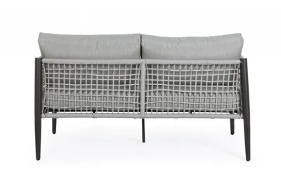 Sofa 2-osobowa CALYPSO - czarny