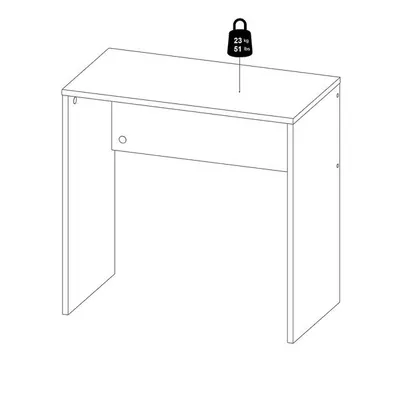 Biurko FUNCTION PLUS 74 cm - dąb sonoma