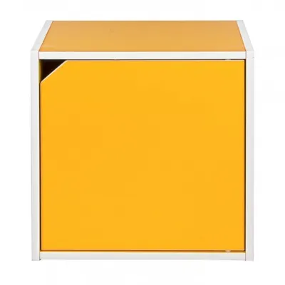 Moduł z drzwiczkami CUBE - żółty