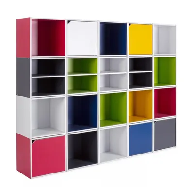 Moduł z drzwiczkami CUBE - żółty