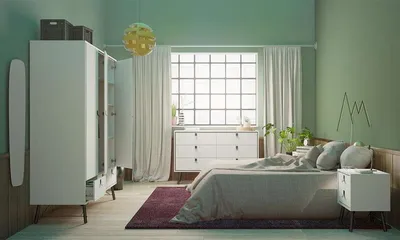 Komoda szeroka RYAN 6S 6 szuflad - biały mat