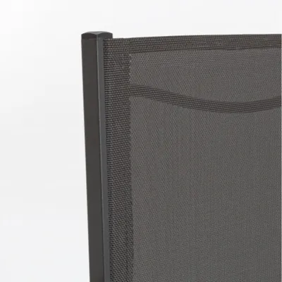 Krzesło ogrodowe HILDE CHARCOAL z podłokietnikami