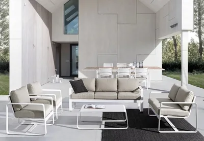 Sofa ogrodowa 2-osobowa MERRIGAN - beżowy