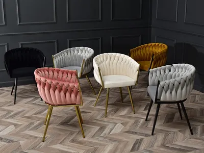 Krzesło welurowe glamour ROSA - szary Magic Velvet 2218/czarny